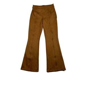 Spanx Suede Flared Pants sz Medium Tan